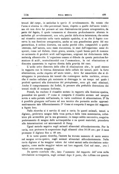 Folia medica periodico trimensile di patologia e clinica medica