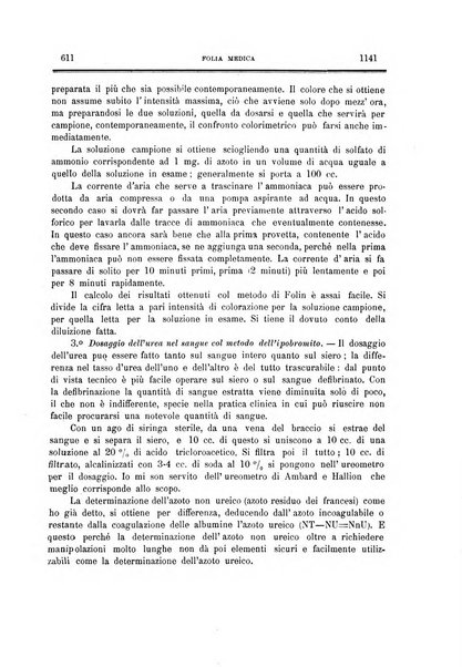 Folia medica periodico trimensile di patologia e clinica medica