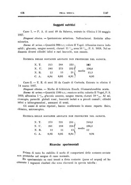 Folia medica periodico trimensile di patologia e clinica medica