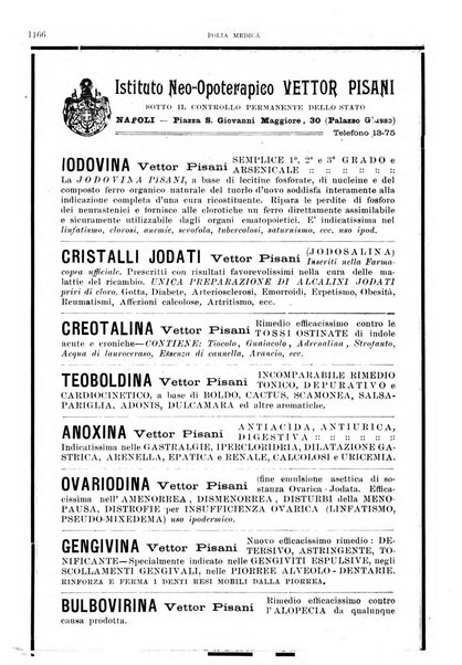 Folia medica periodico trimensile di patologia e clinica medica