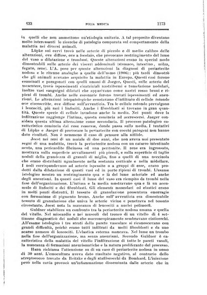 Folia medica periodico trimensile di patologia e clinica medica