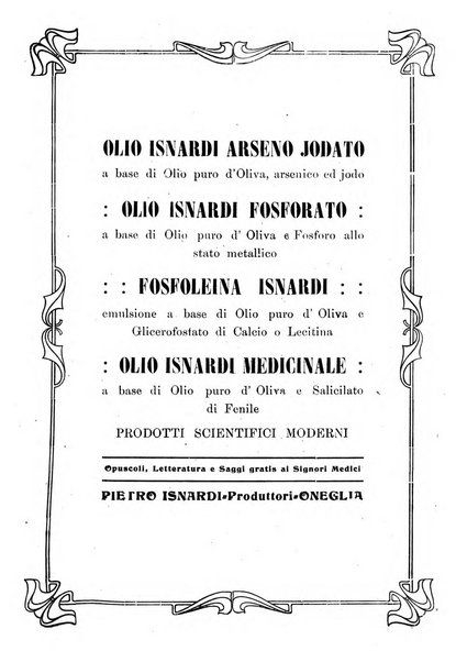 Folia medica periodico trimensile di patologia e clinica medica