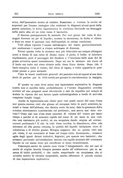 Folia medica periodico trimensile di patologia e clinica medica