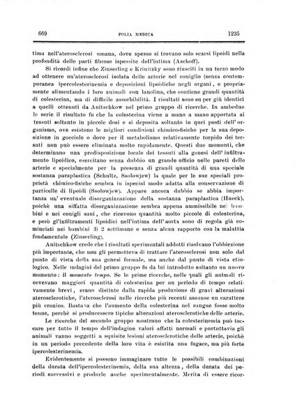 Folia medica periodico trimensile di patologia e clinica medica