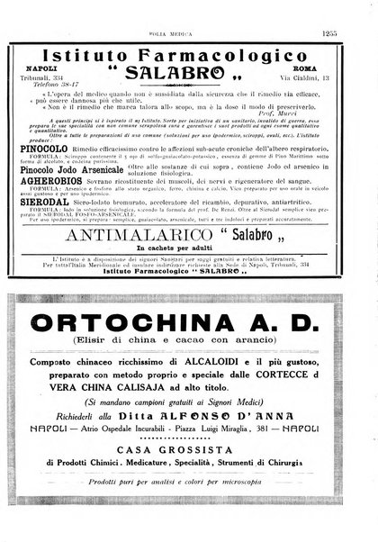 Folia medica periodico trimensile di patologia e clinica medica