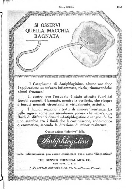 Folia medica periodico trimensile di patologia e clinica medica