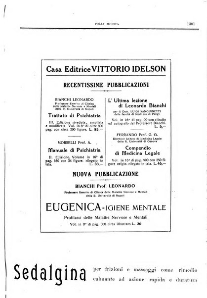 Folia medica periodico trimensile di patologia e clinica medica