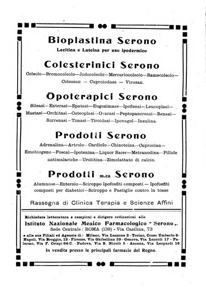 Folia medica periodico trimensile di patologia e clinica medica