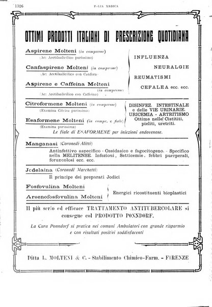 Folia medica periodico trimensile di patologia e clinica medica