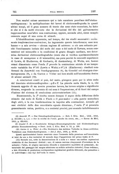 Folia medica periodico trimensile di patologia e clinica medica