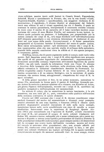 Folia medica periodico trimensile di patologia e clinica medica