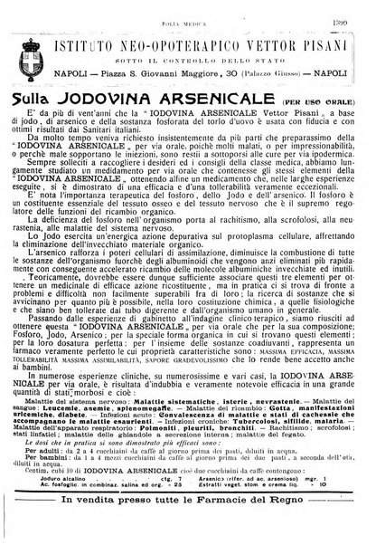 Folia medica periodico trimensile di patologia e clinica medica