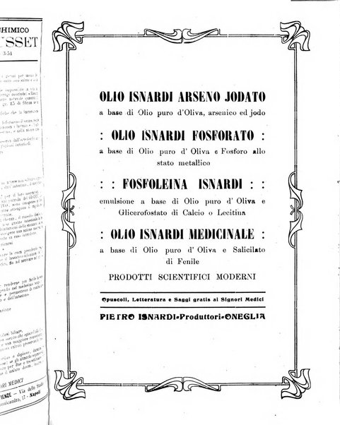 Folia medica periodico trimensile di patologia e clinica medica