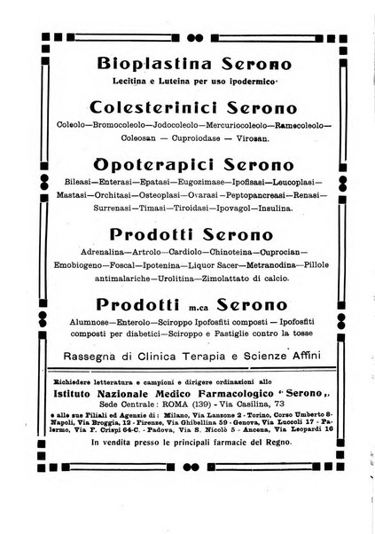 Folia medica periodico trimensile di patologia e clinica medica