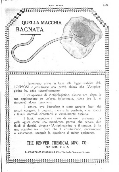 Folia medica periodico trimensile di patologia e clinica medica