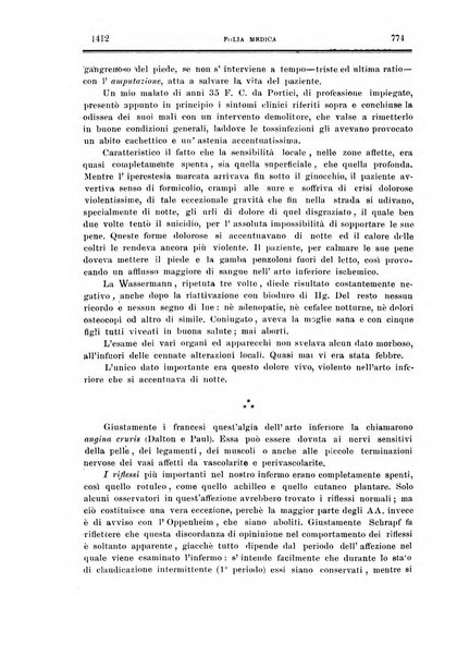 Folia medica periodico trimensile di patologia e clinica medica