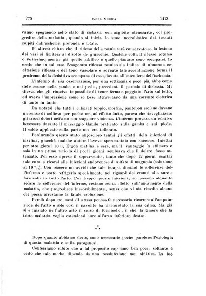 Folia medica periodico trimensile di patologia e clinica medica