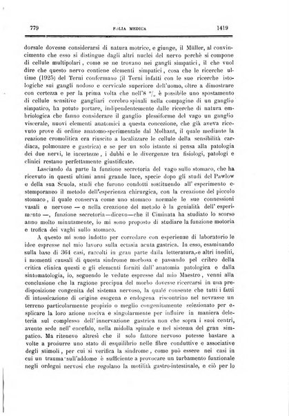 Folia medica periodico trimensile di patologia e clinica medica