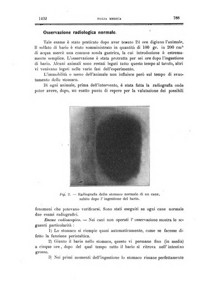 Folia medica periodico trimensile di patologia e clinica medica