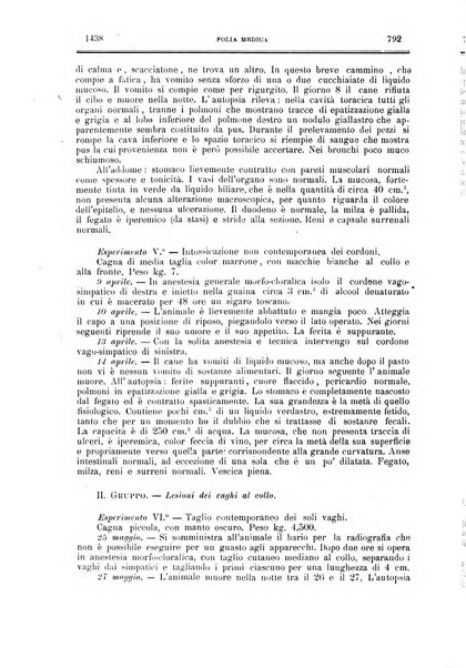 Folia medica periodico trimensile di patologia e clinica medica