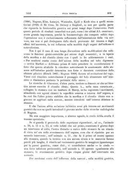 Folia medica periodico trimensile di patologia e clinica medica