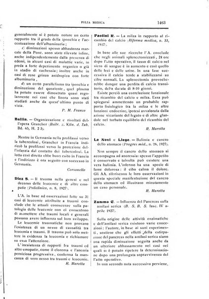 Folia medica periodico trimensile di patologia e clinica medica