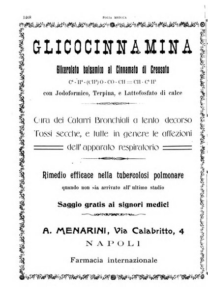 Folia medica periodico trimensile di patologia e clinica medica