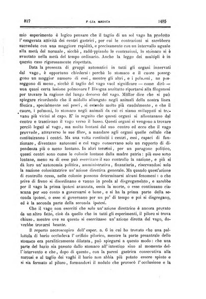 Folia medica periodico trimensile di patologia e clinica medica