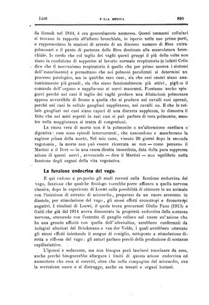 Folia medica periodico trimensile di patologia e clinica medica