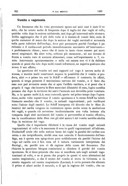 Folia medica periodico trimensile di patologia e clinica medica