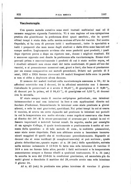 Folia medica periodico trimensile di patologia e clinica medica