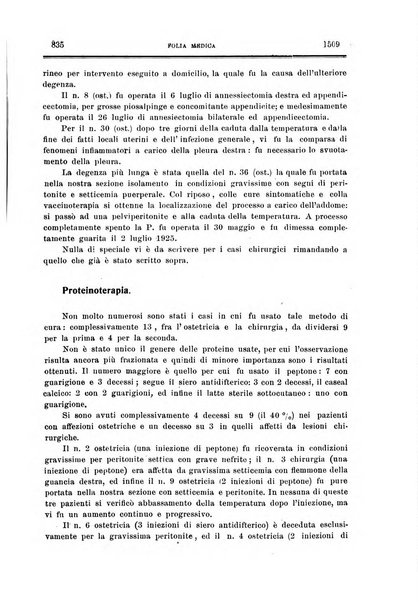 Folia medica periodico trimensile di patologia e clinica medica