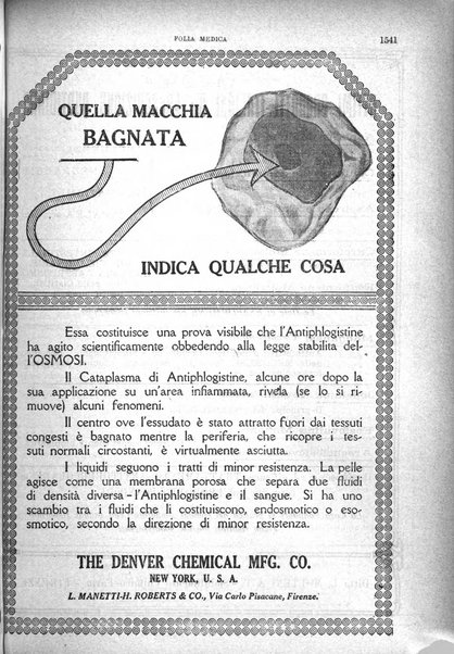 Folia medica periodico trimensile di patologia e clinica medica