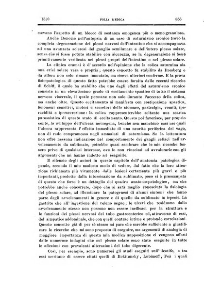 Folia medica periodico trimensile di patologia e clinica medica