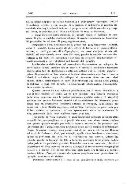 Folia medica periodico trimensile di patologia e clinica medica