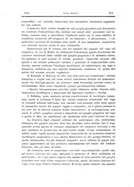 Folia medica periodico trimensile di patologia e clinica medica