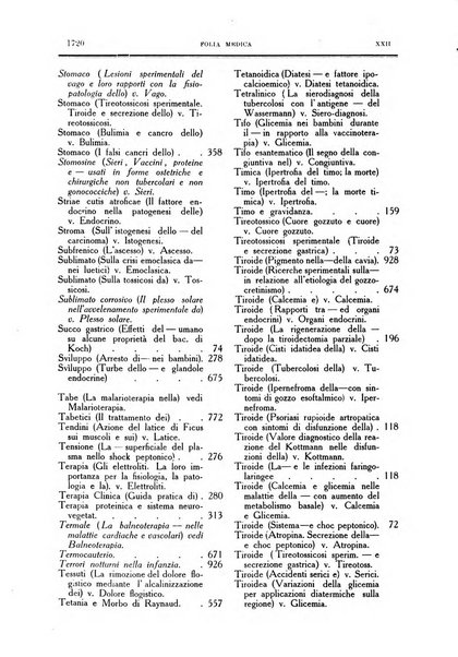 Folia medica periodico trimensile di patologia e clinica medica