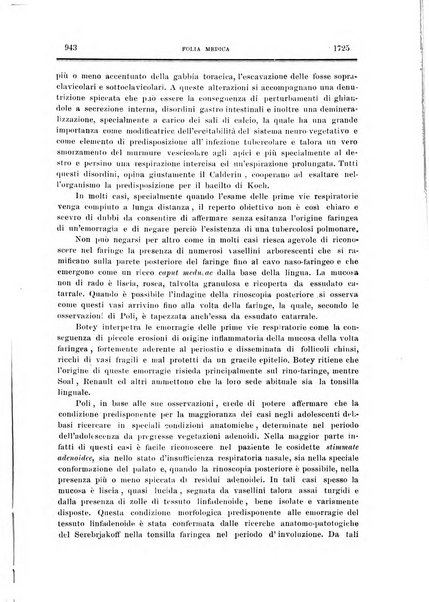 Folia medica periodico trimensile di patologia e clinica medica