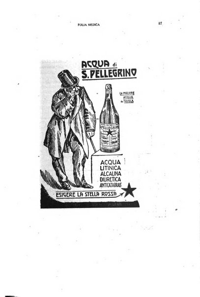 Folia medica periodico trimensile di patologia e clinica medica