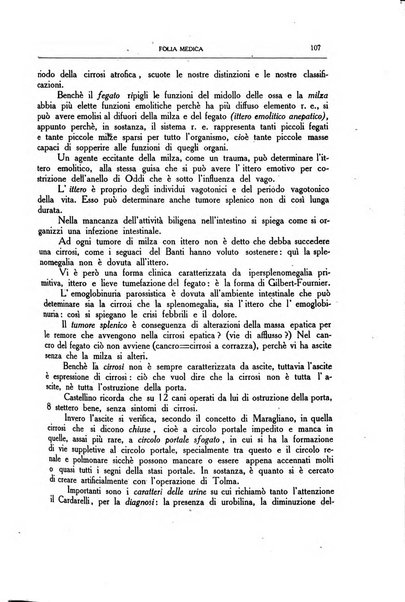 Folia medica periodico trimensile di patologia e clinica medica