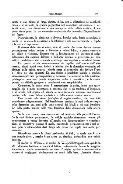 Folia medica periodico trimensile di patologia e clinica medica