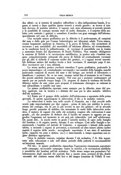 Folia medica periodico trimensile di patologia e clinica medica