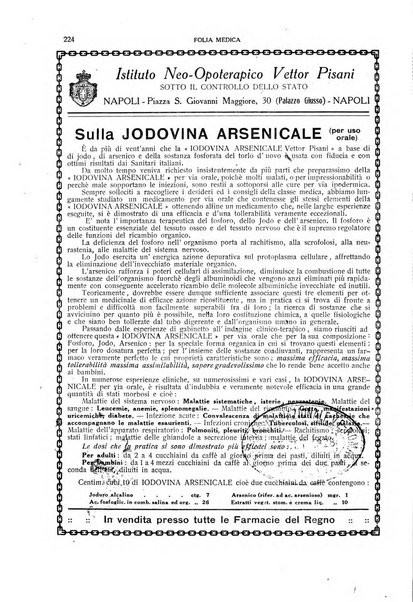 Folia medica periodico trimensile di patologia e clinica medica