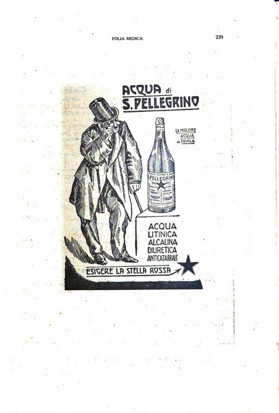 Folia medica periodico trimensile di patologia e clinica medica