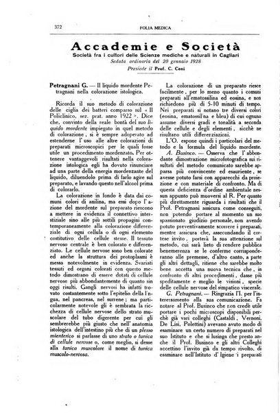 Folia medica periodico trimensile di patologia e clinica medica