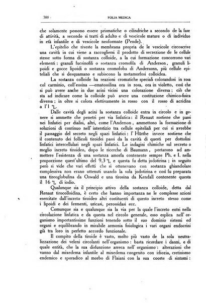 Folia medica periodico trimensile di patologia e clinica medica