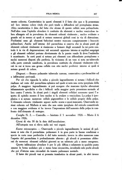 Folia medica periodico trimensile di patologia e clinica medica