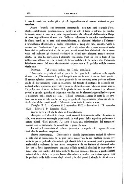 Folia medica periodico trimensile di patologia e clinica medica