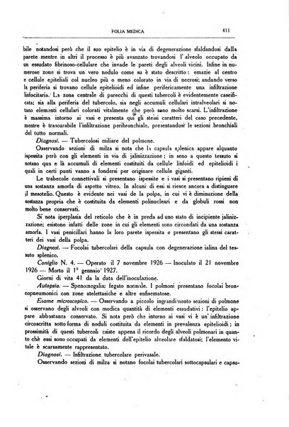 Folia medica periodico trimensile di patologia e clinica medica