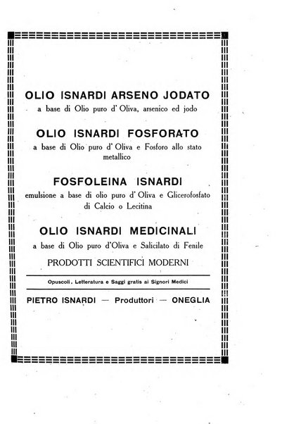 Folia medica periodico trimensile di patologia e clinica medica